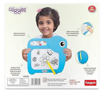 Blue magic slate toys for kids 3 years and up with easy carry handle and stylus for drawing