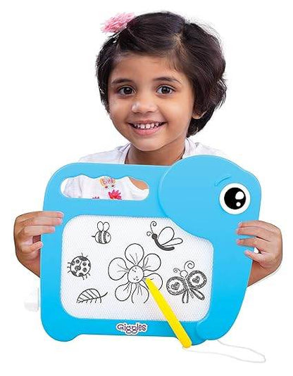 Blue magic slate toys for kids featuring an elephant design and easy drawing pad for ages 3 and up