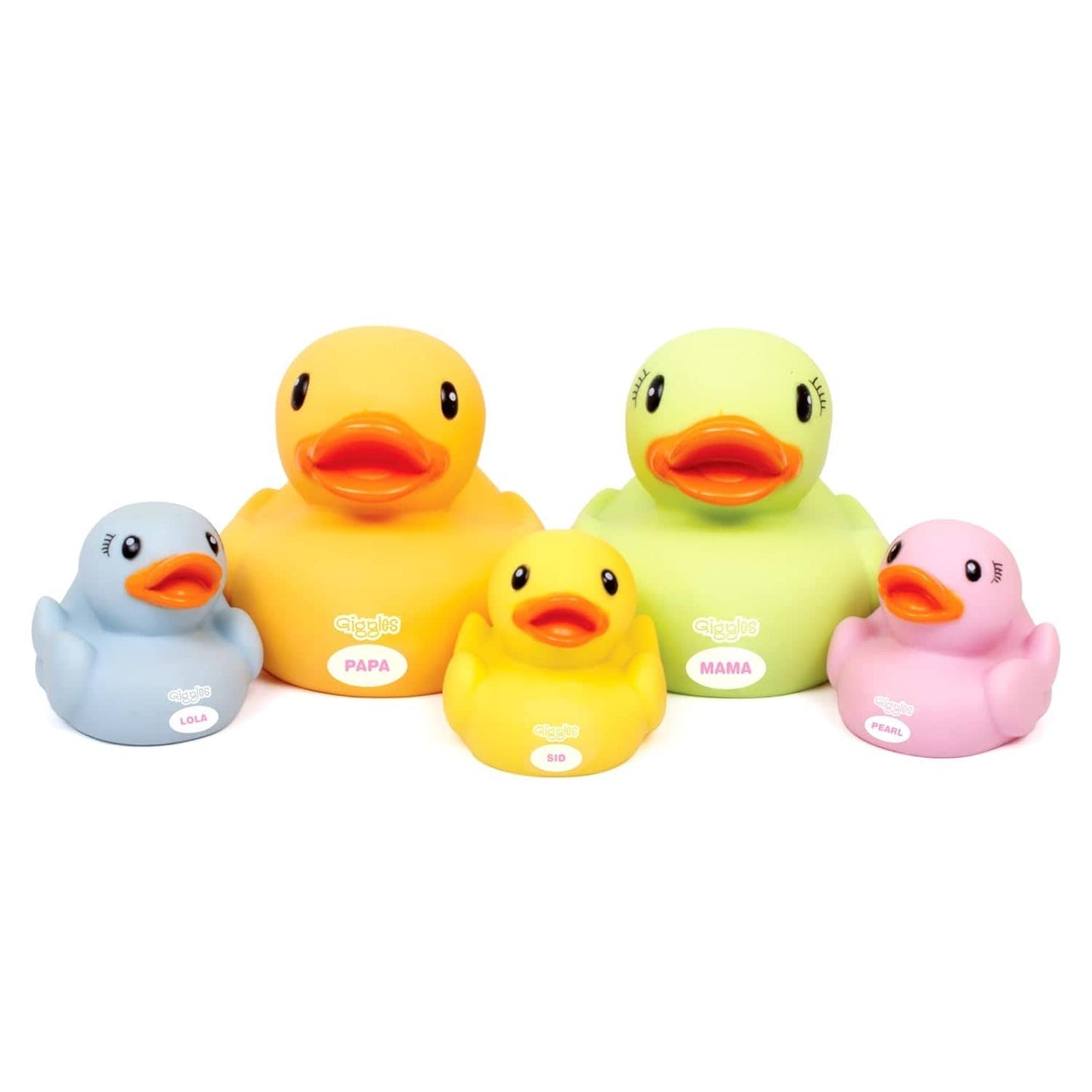 Colorful rubber duck set for squeaky toys for dogs, ideal for interactive playtime