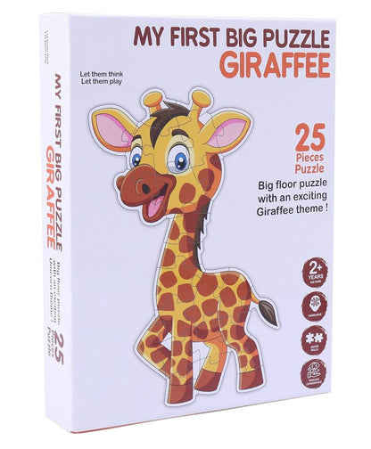 Giraffe floor puzzle 2 year olds with 25 large pieces featuring a cute cartoon giraffe for toddlers