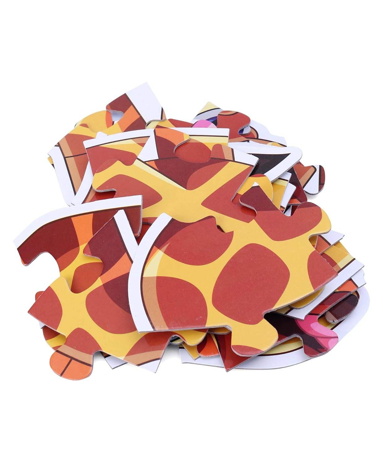 Colorful giraffe floor puzzle 2 year olds with large pieces for easy toddler assembly