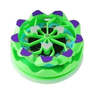 Green gyro wheel toy for kids with spinning action, perfect for ages 4 and up