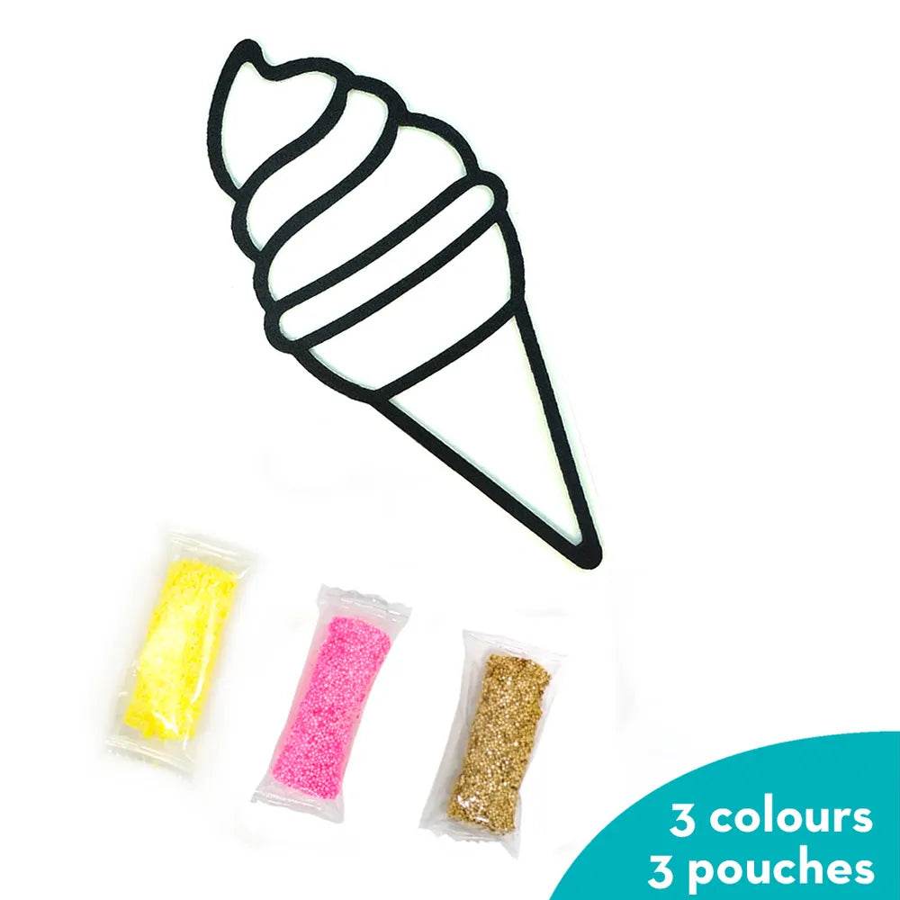 Ice cream toy mold with colorful sprinkles for kids, ideal for fun play, ice cream near me