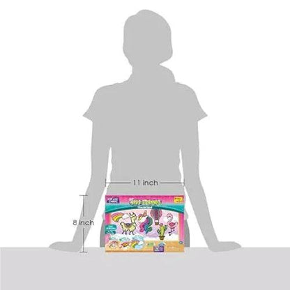 Imagimake Clay Stickers: Wonderland | Create 6 Unique DIY Stickers Using Air Dry Clay | No Mess, Travel-Friendly | Return Gifts for Kids Ages 3,4,5,6,7,8 - T-Rex the toyland Sitamarhi