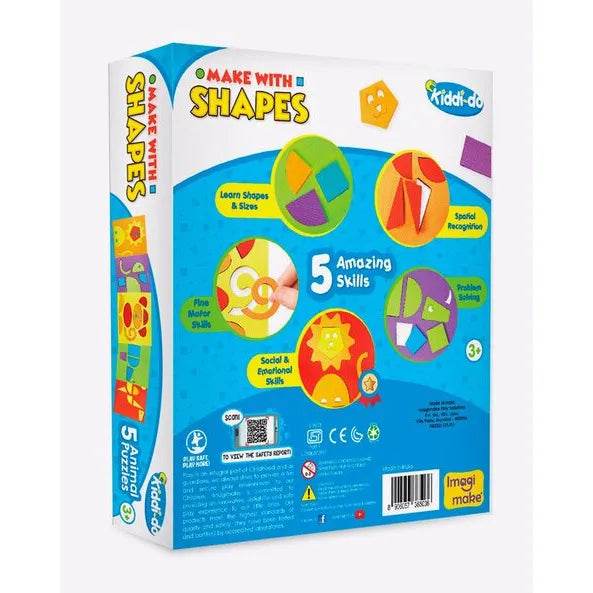 IMAGIMAKE Make with Shapes Foam Animal Puzzles - T-Rex the toyland Sitamarhi