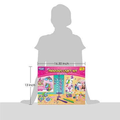 Imagimake fabulous craft kit with colorful unicorn and castle designs best arts and crafts gift for kids