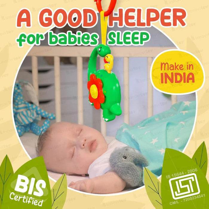 Colorful musical gourd rattle for babies, promotes sleep with soothing sounds