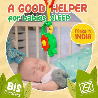Colorful musical gourd rattle for babies, promotes sleep with soothing sounds