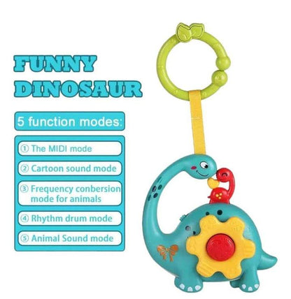 Colorful musical gourd rattle for infants with five sound modes and easy grip handle