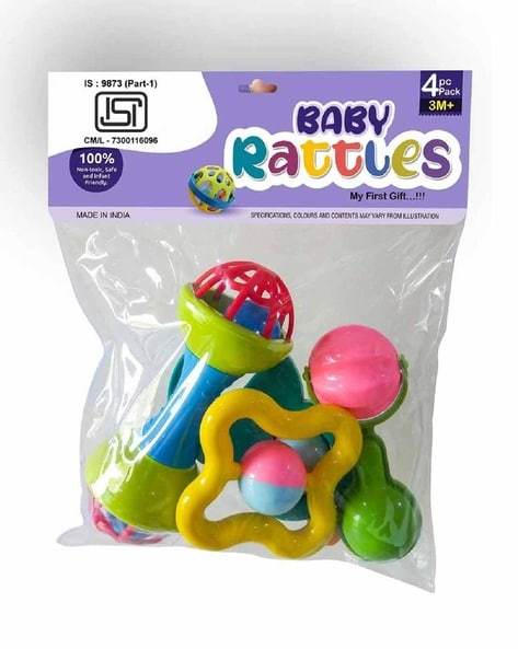 INNOVITOYS Baby rattle set 4 pc - T-Rex the toyland Sitamarhi