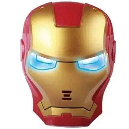 Red and gold Iron Man mask for kids with glowing blue eyes from T-Rex the toyland Sitamarhi