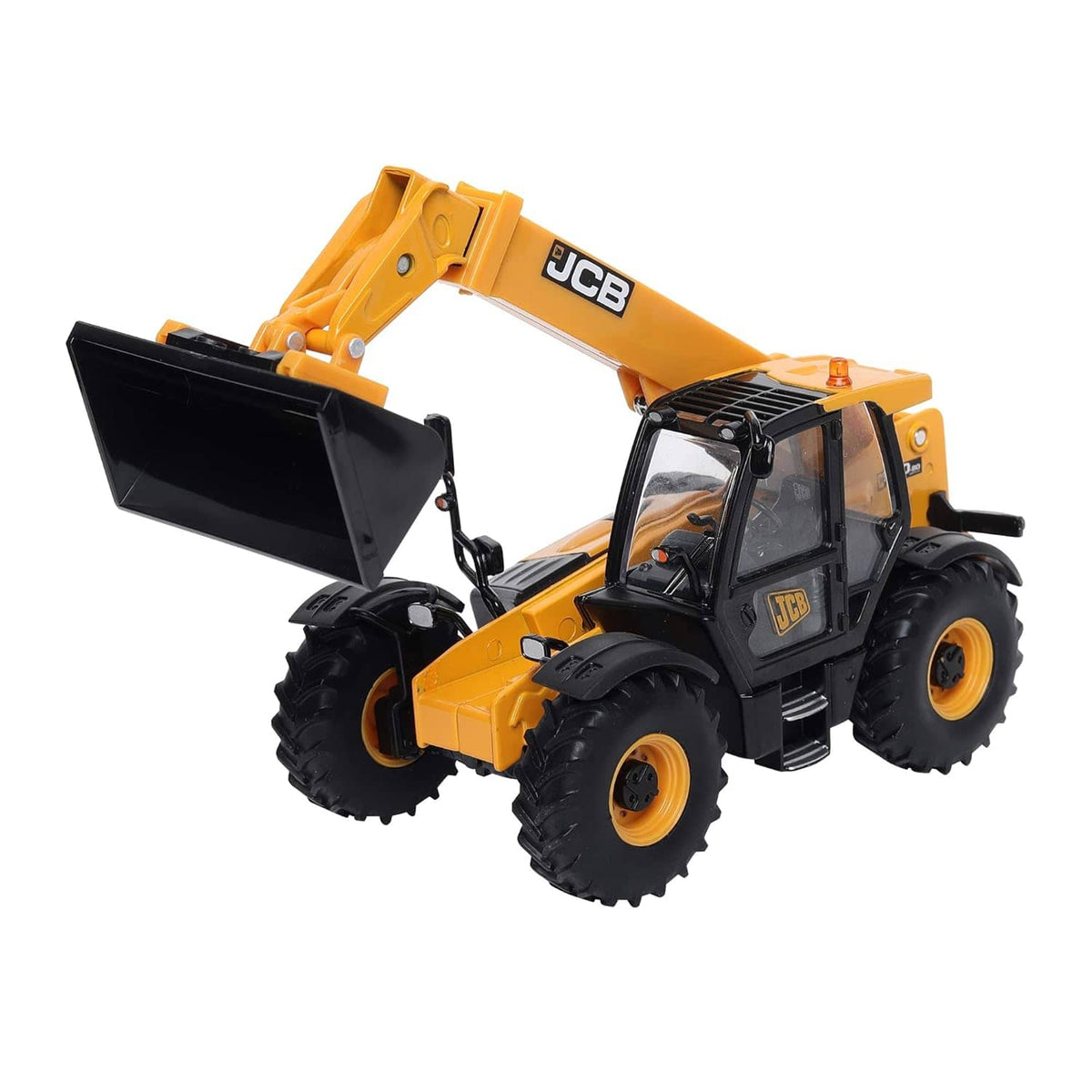Yellow JCB truck monster toy with movable front loader for kids aged 3 and up