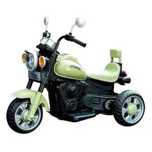 JoyRide Harley Battery Operated RideOn Bike for Kids with Music &Lights, for 2 to 5 Year Child with Foot Accelerator Made in India (Green) - T-Rex the toyland Sitamarhi