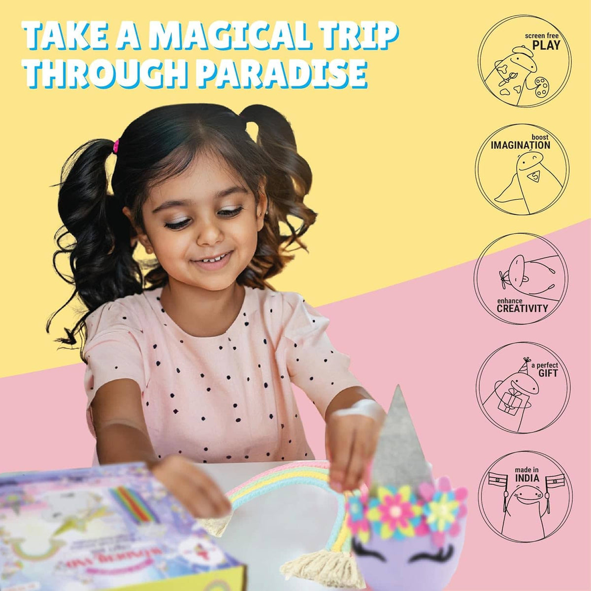 Child engaging with a diamond art kit, enhancing creativity for ages 5 and up