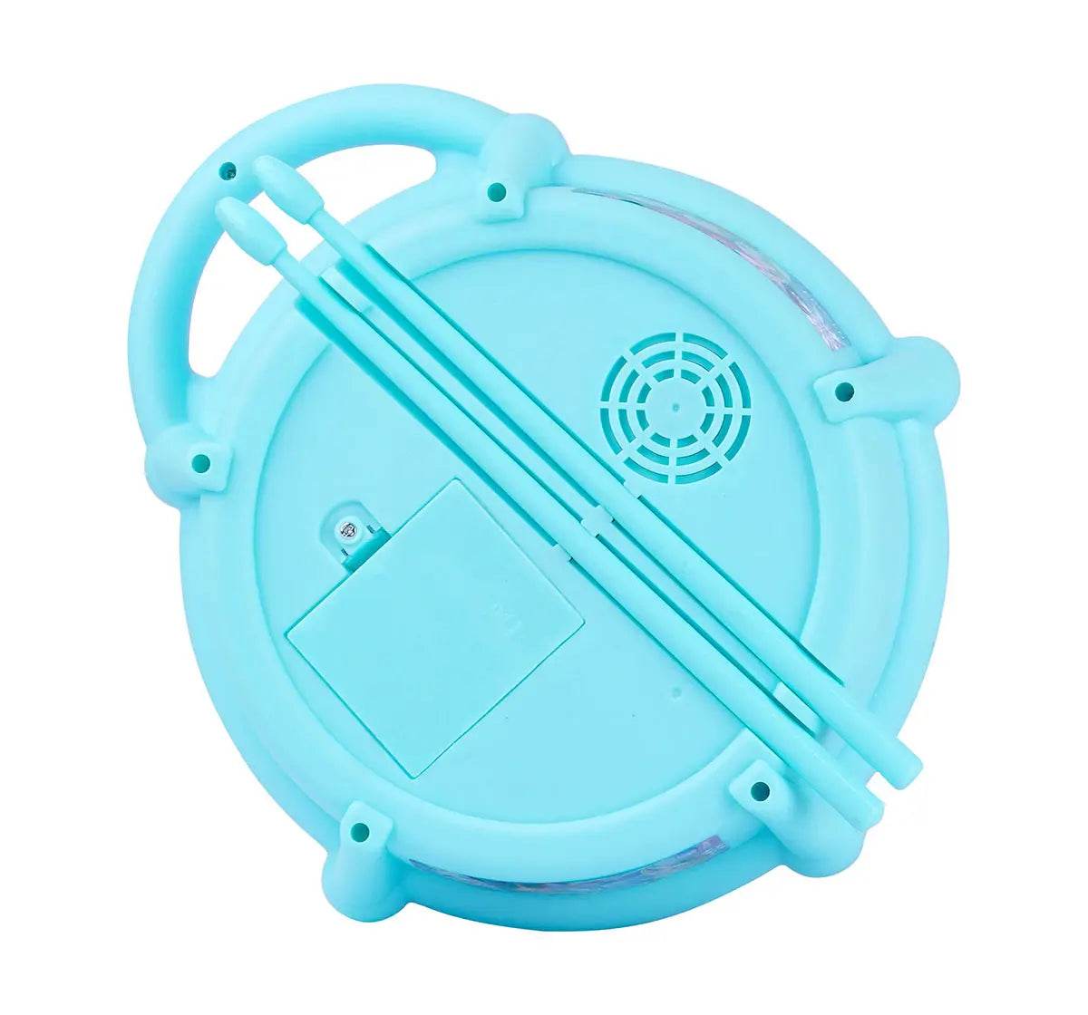 Blue flash drum kids drum set for fun musical play and entertainment