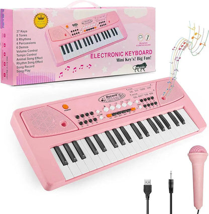 T-Rex the toyland kids piano keyboard multicolor electronic keyboard with microphone and USB cable