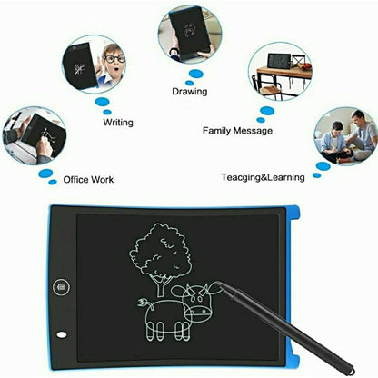 Blue LCD writing tablet for kids, perfect for drawing and writing activities