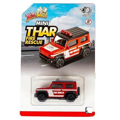 Red die cast mini Thar fire rescue vehicle from Planes: Fire and Rescue 2 for kids
