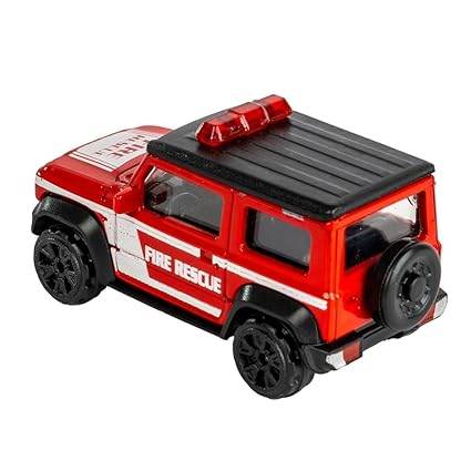 Red die cast mini Thar with Fire Rescue design for kids ages 3 and up, inspired by planes: fire and rescue 2.
