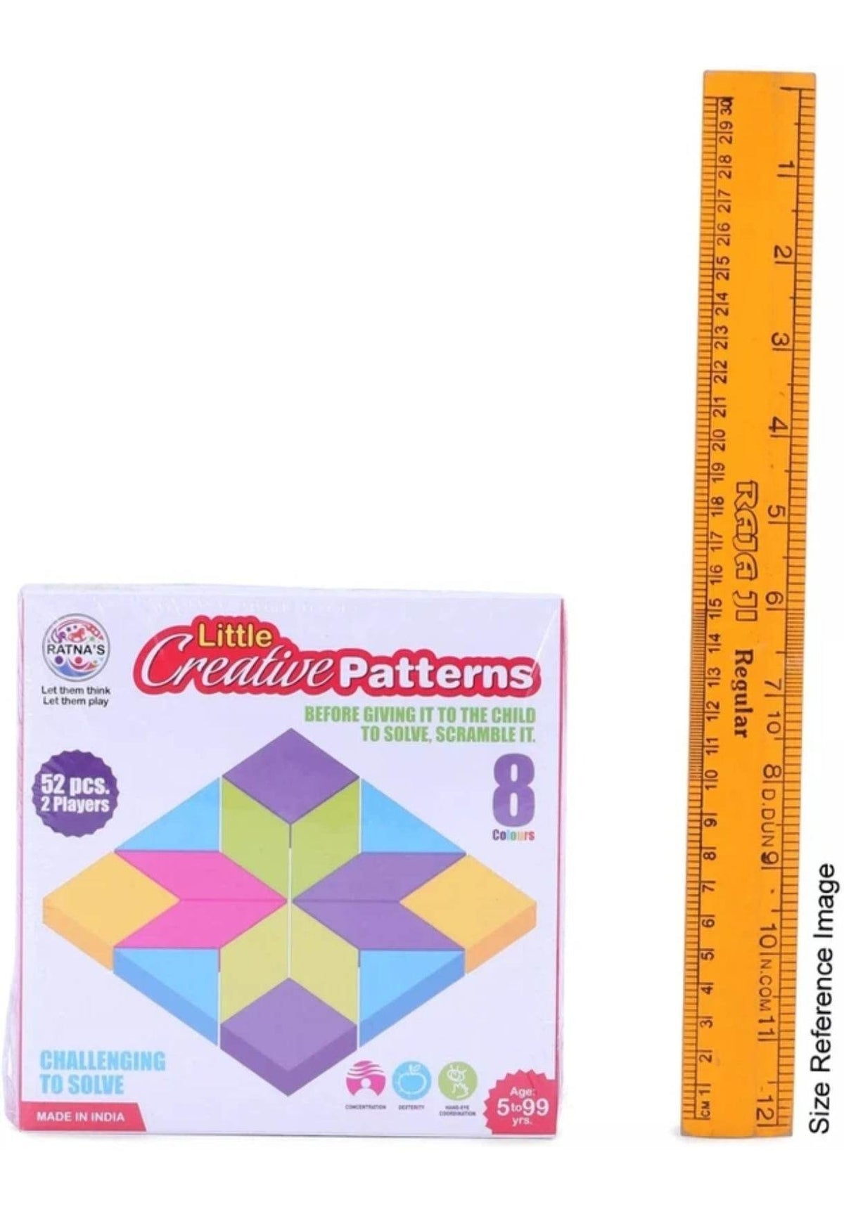 Colorful kids toys brain teaser puzzle for 5-9 years with 52 pieces for 2 players