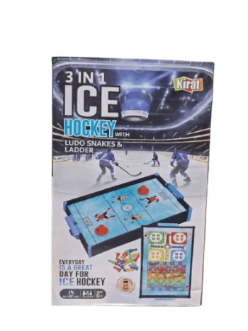 3 in 1 Kirat ice hockey board game featuring Pittsburgh Penguins design for fun family gameplay