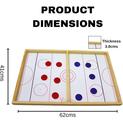 Kirat indoor string hockey and ludo game set with wooden frame measuring 62 by 41 centimeters
