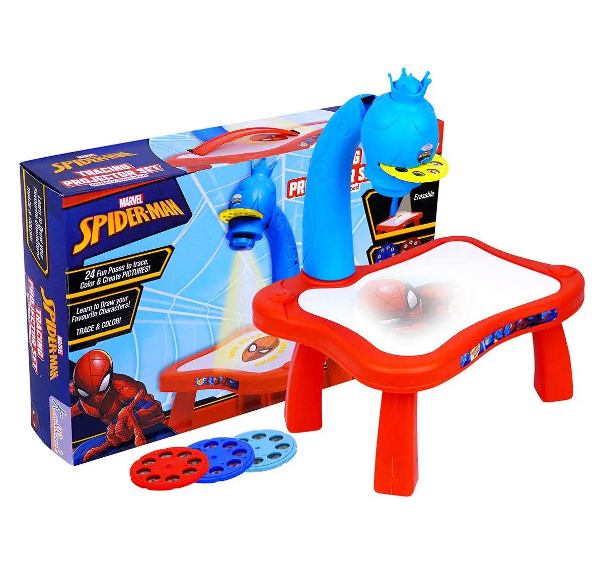 Kriiddaank Tracing Projector Set Spiderman, 3Y+ - T-Rex the toyland Sitamarhi