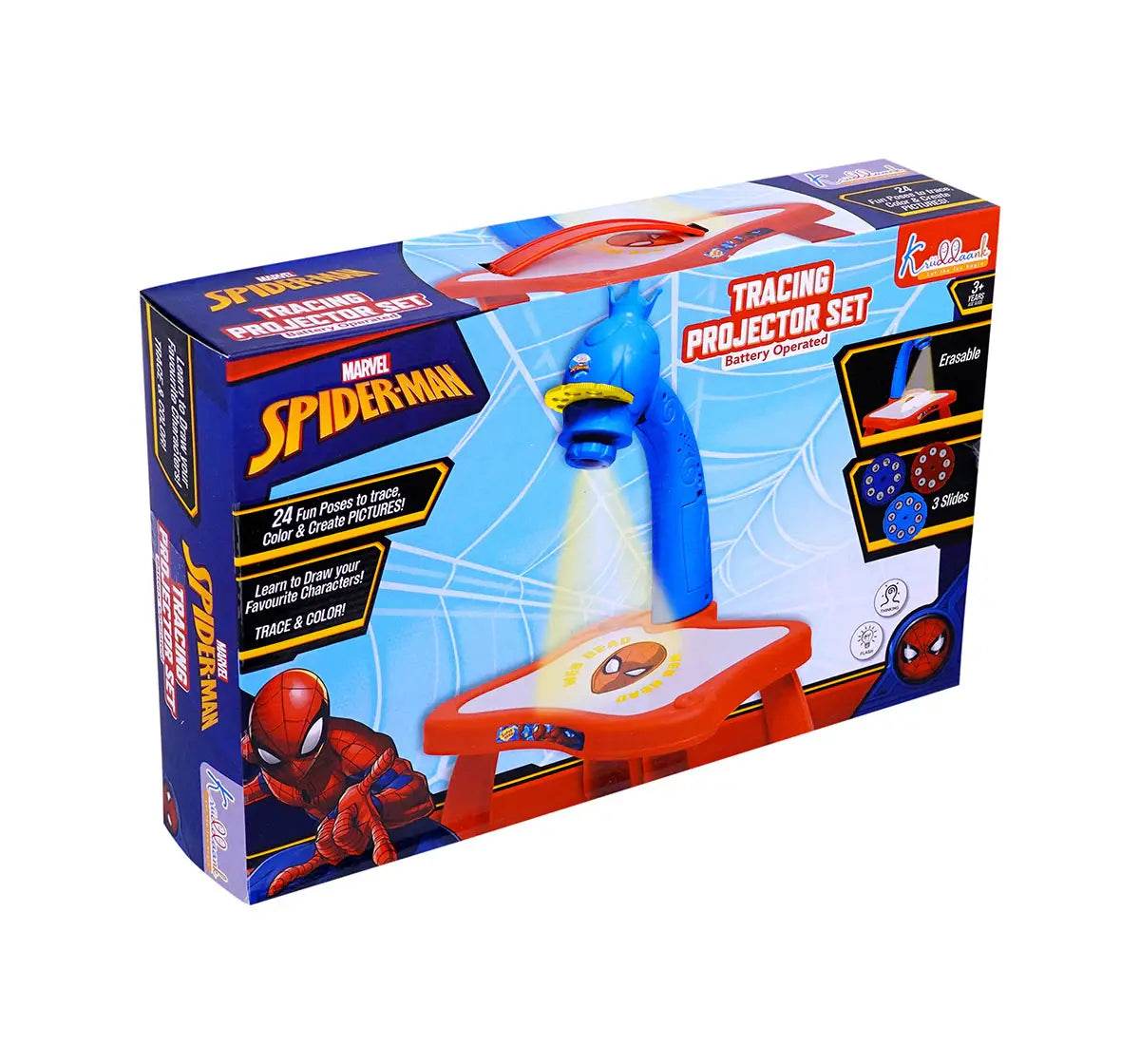 Kriiddaank Tracing Projector Set Spiderman, 3Y+ - T-Rex the toyland Sitamarhi