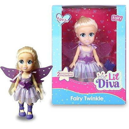 Fairy doll for girls age 3 with purple dress and wings by T-Rex the toyland Sitamarhi