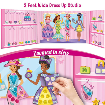 Imagimake 2 Feet Wide Dress Up Studio with colorful accessories for play pretend fun