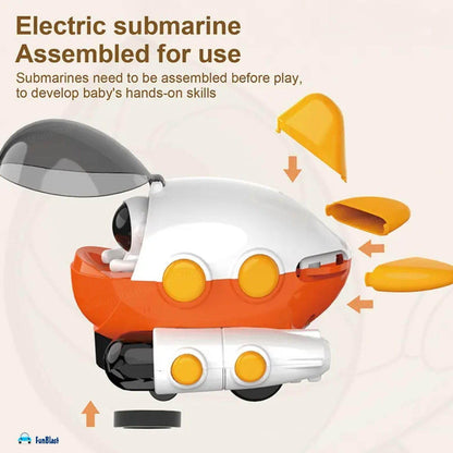 LUMO Aerospace Dreamer toy electric submarine with detachable parts for hands-on assembly