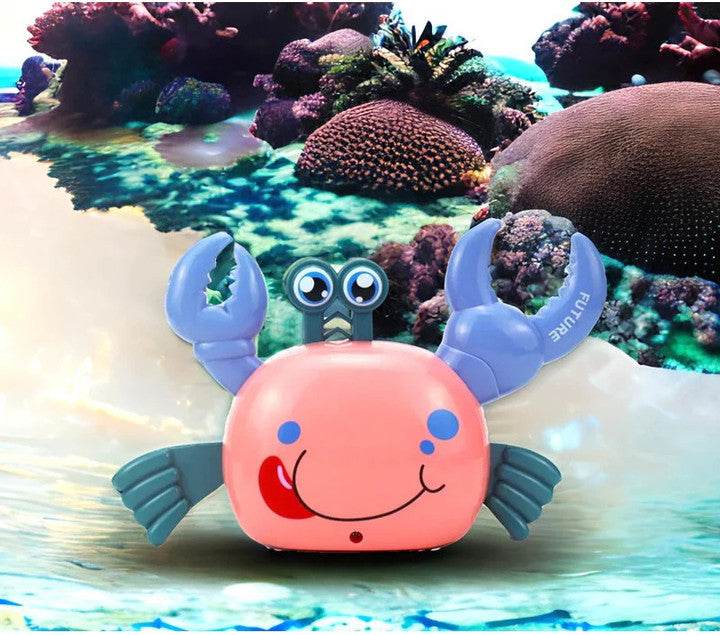 LUMO musical battery operated crab toy for kids with colorful design and moving claws