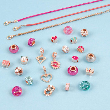 DIY charm bracelet kit for kids with colorful beads charms and adjustable chains from T-Rex the toyland Sitamarhi