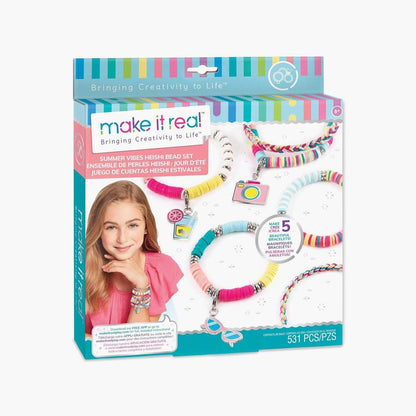 Make It Real summer vibes bead bracelet kit with colorful beads and charms by T-Rex the toyland Sitamarhi