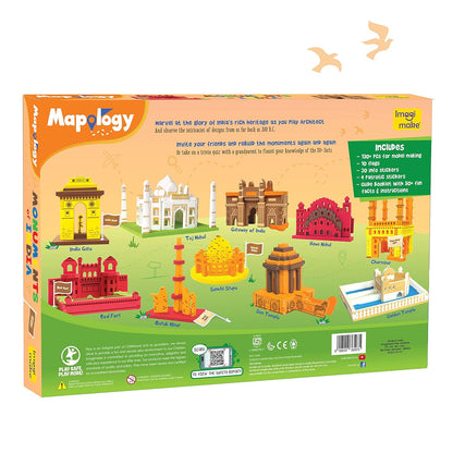 Colorful construction Lego set featuring iconic Indian monuments for ages 6 and up