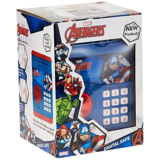 Avengers piggy bank for children digital safe with superhero design by T Rex the ToyLand
