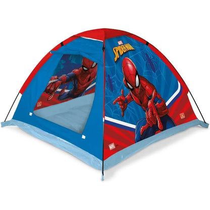 Marvel Spiderman Kids Camp Set - Tent, Backpack, Sleeping Bag and Flashlight - 4 Piece Indoor/Outdoor Spiderman Kids Set - T-Rex the toyland Sitamarhi