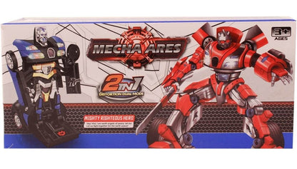 Mecha ARES- 2 in 1 Distortion Dual Model, Robot & Race Car Toy (Battery Operated) - with Bright Lights and Music - T-Rex the toyland Sitamarhi