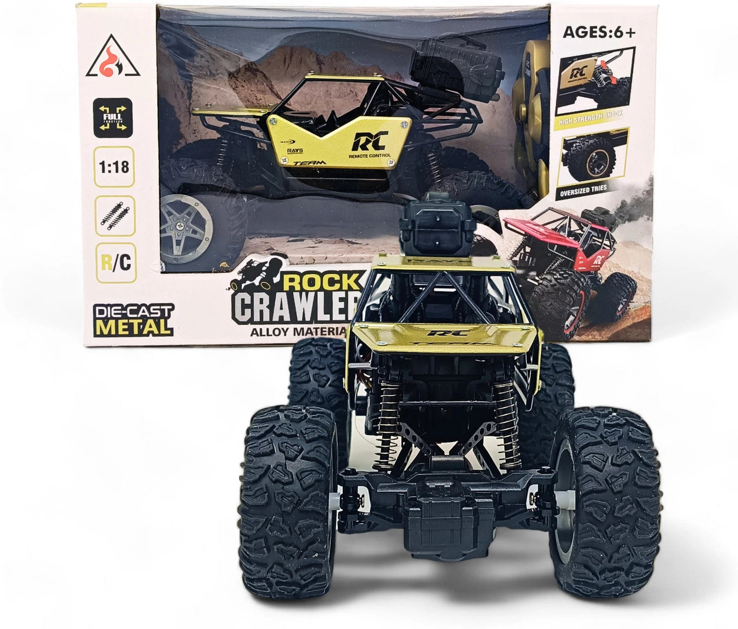 Remote Control Rock Crawler Mist Smoke Spray Function, High Speed 1:18 RC Car Toys