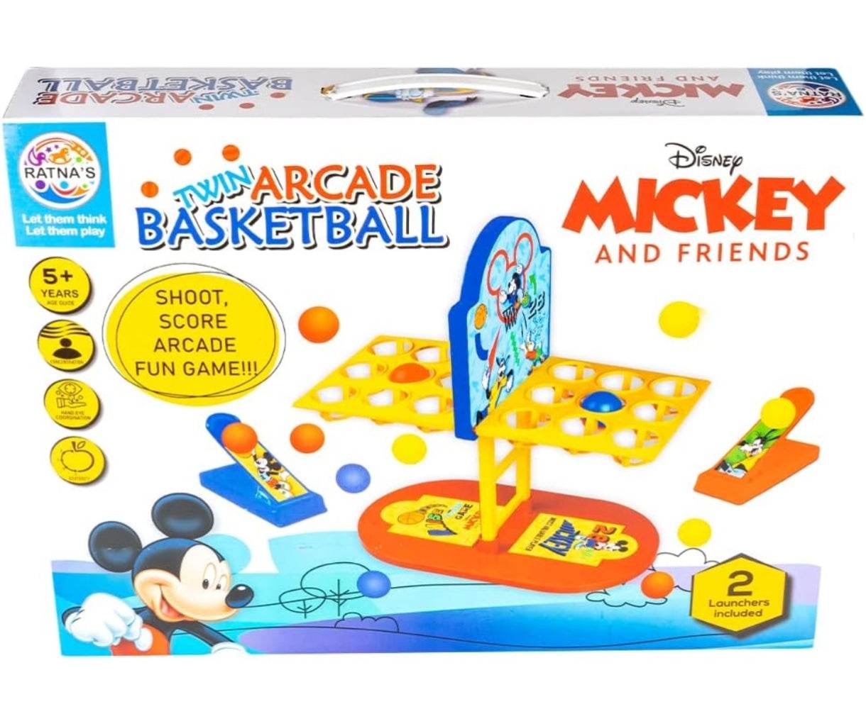 Prem Ratna Mickey and Friends tabletop basketball game twin arcade basketball shoot and score fun