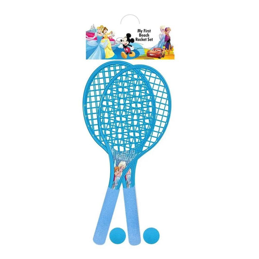Blue beach racquet set featuring Mickey Mouse and Mickey, perfect for ages 3-5 years