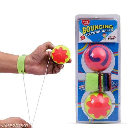 Millenium Yoyo Ball for kids twin pack bouncing return balls with colorful straps and bright design