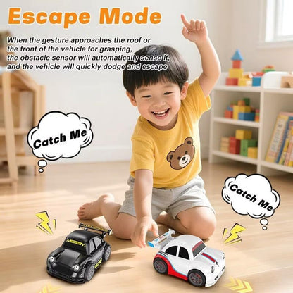 Remote Control RC Drift Racing Car Intelligent Motion Sensore with LED Lights Mini Dream Car Follow Me & Escape Mode Fall Resistant Toy Birthday Gift for for Kids Boys Girls