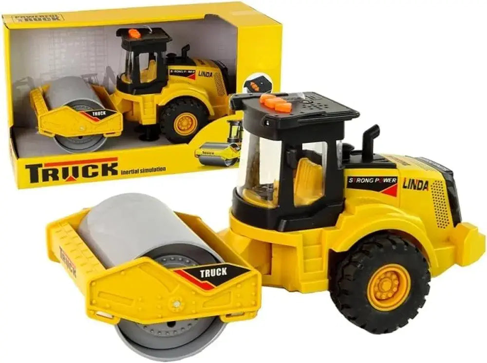 Yellow toy monster truck toy trucks with rolling drum for children aged 3 and up