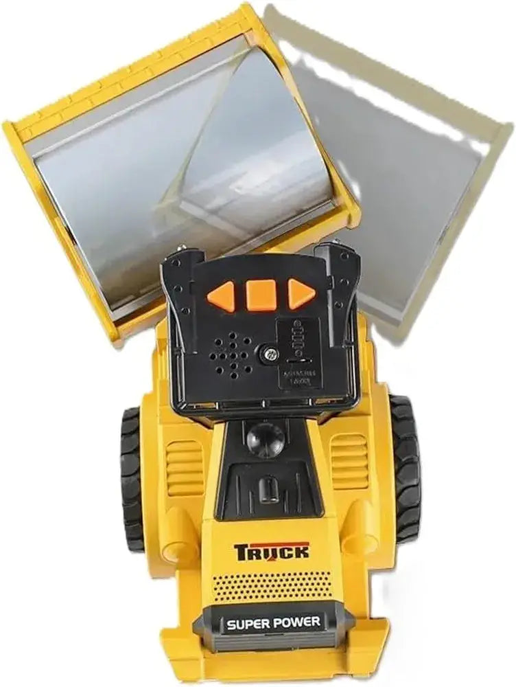 Yellow monster truck toy trucks with a lifting bucket for ages 3 and up