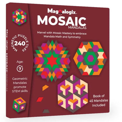 Mosaic Mandalas - Magnetic Mind Game for 7 Years & Above - T-Rex the toyland Sitamarhi