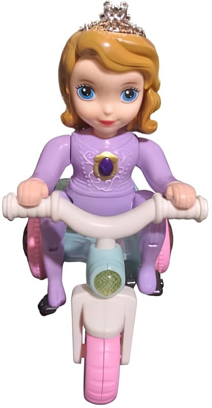 Princess tricycle toy in purple for children aged 3-5 years, promoting imaginative play