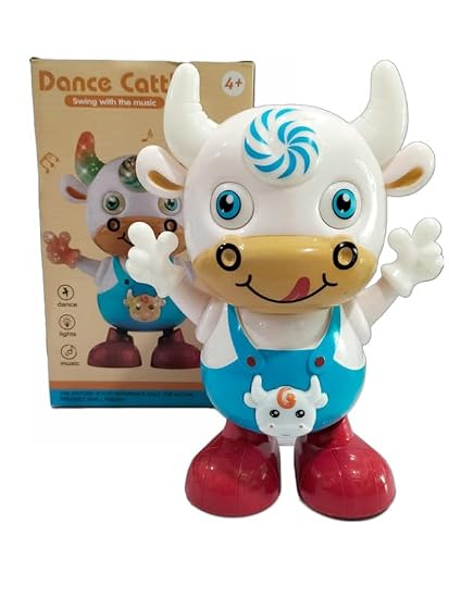 Colorful dancing cow musical instrument toy for kids aged 4 and up