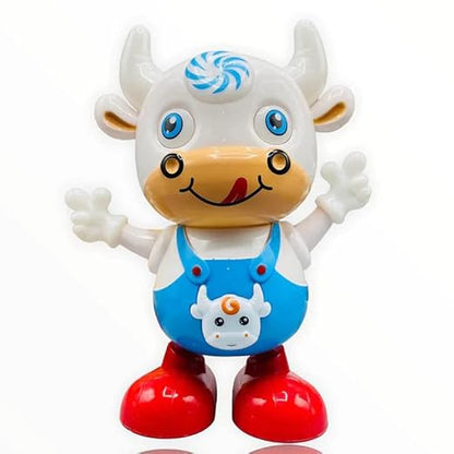 Colorful musical instrument toy in the shape of a cow for toddlers aged 1-3 years
