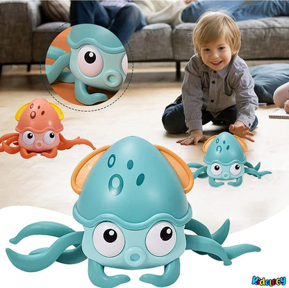 Colorful octopus musical instrument toy for toddlers featuring interactive sounds